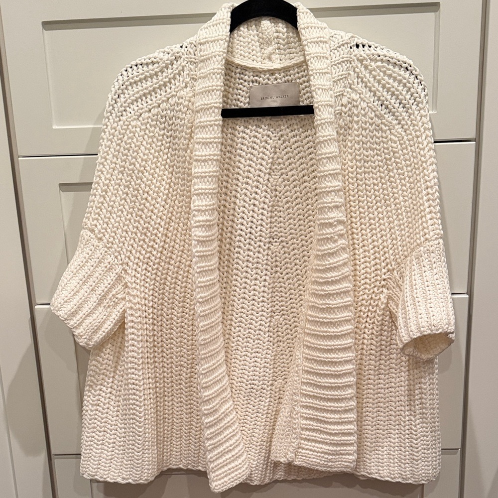 NWT Frida Handknit Brochu Walker Shrug Sweater
